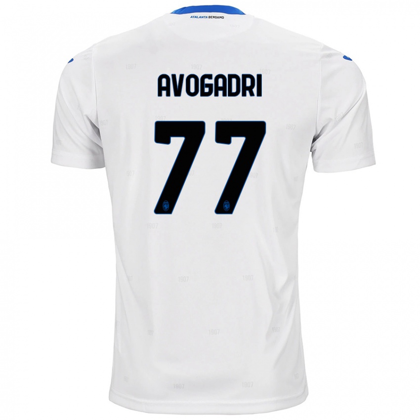 Niño Camiseta Lorenzo Avogadri #77 Blanco 2ª Equipación 2024/25 La Camisa Argentina