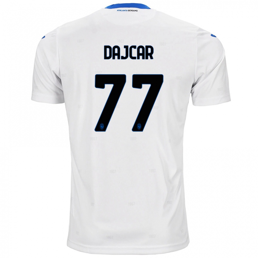 Niño Camiseta Matevz Dajcar #77 Blanco 2ª Equipación 2024/25 La Camisa Argentina