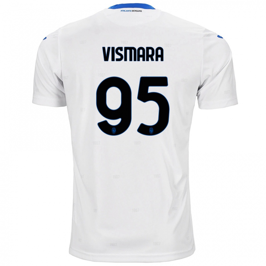 Niño Camiseta Paolo Vismara #95 Blanco 2ª Equipación 2024/25 La Camisa Argentina