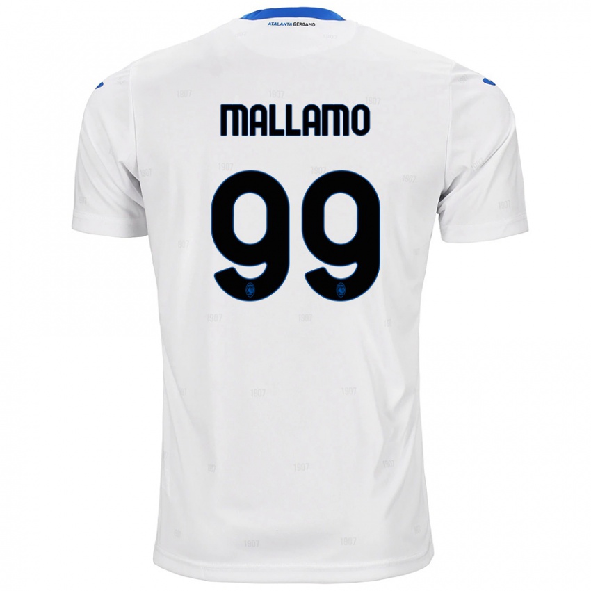 Niño Camiseta Alessandro Mallamo #99 Blanco 2ª Equipación 2024/25 La Camisa Argentina