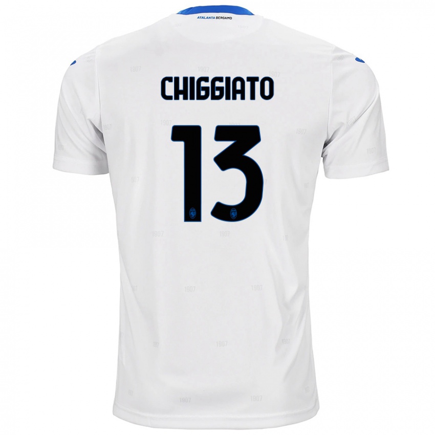 Niño Camiseta Gabriele Chiggiato #13 Blanco 2ª Equipación 2024/25 La Camisa Argentina