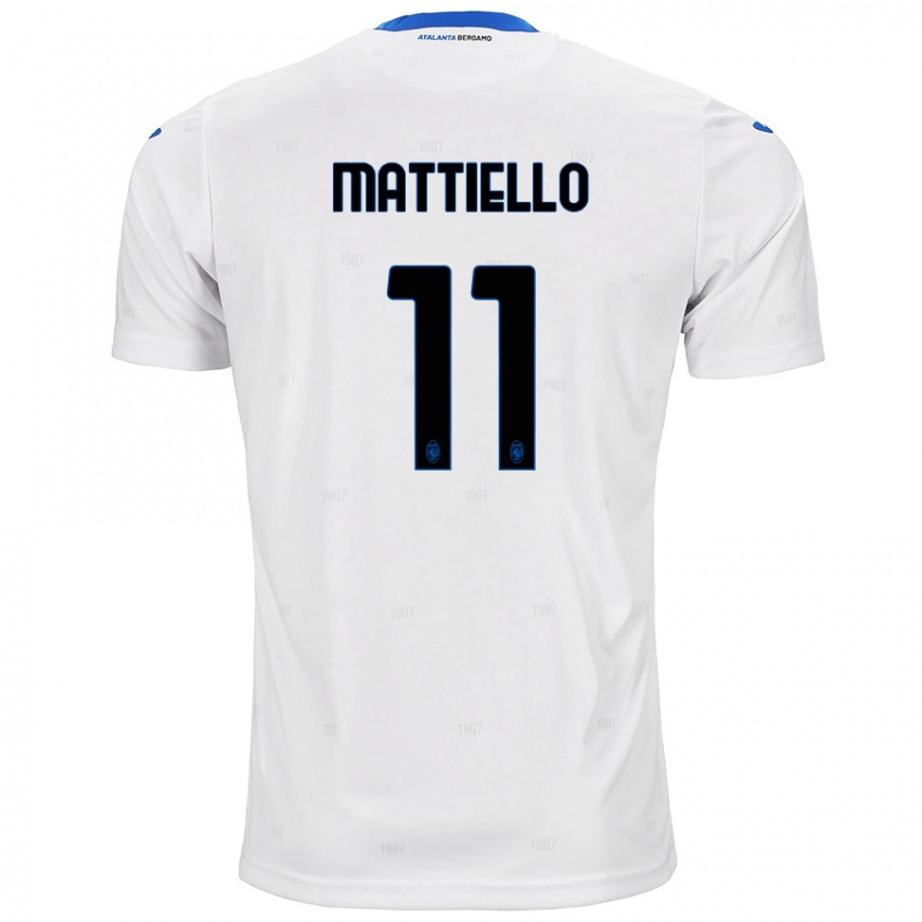 Niño Camiseta Federico Mattiello #11 Blanco 2ª Equipación 2024/25 La Camisa Argentina