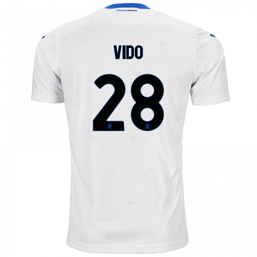 Niño Camiseta Luca Vido #28 Blanco 2ª Equipación 2024/25 La Camisa Argentina