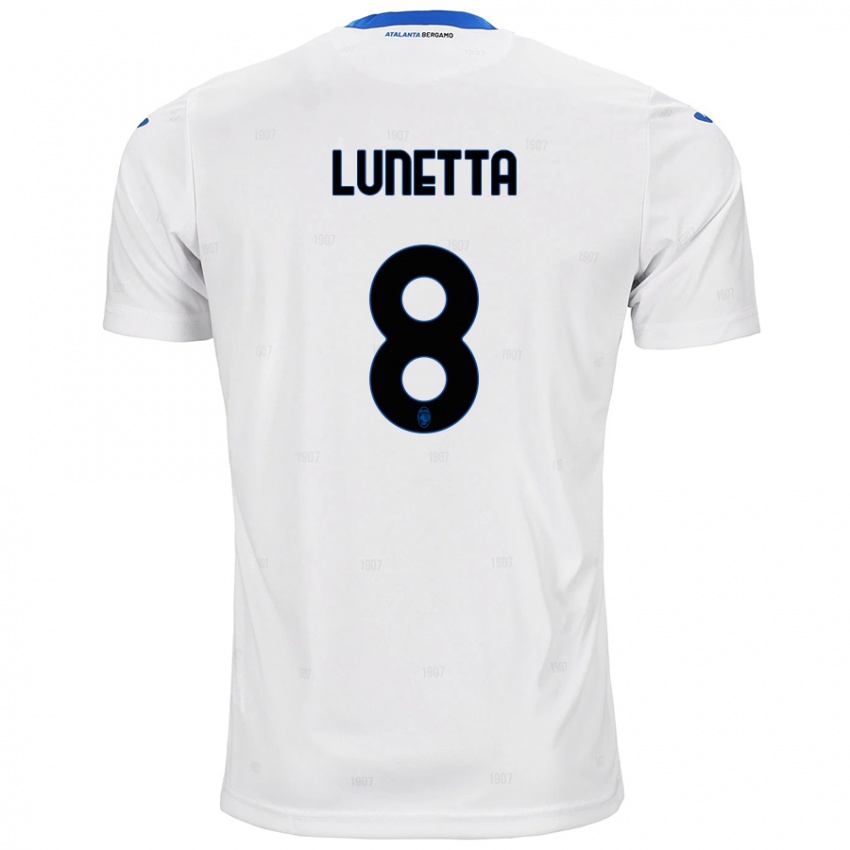 Niño Camiseta Gabriel Lunetta #8 Blanco 2ª Equipación 2024/25 La Camisa Argentina