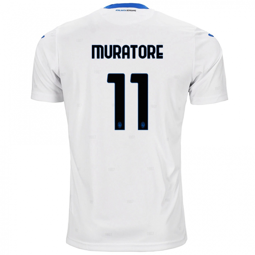 Niño Camiseta Simone Muratore #11 Blanco 2ª Equipación 2024/25 La Camisa Argentina