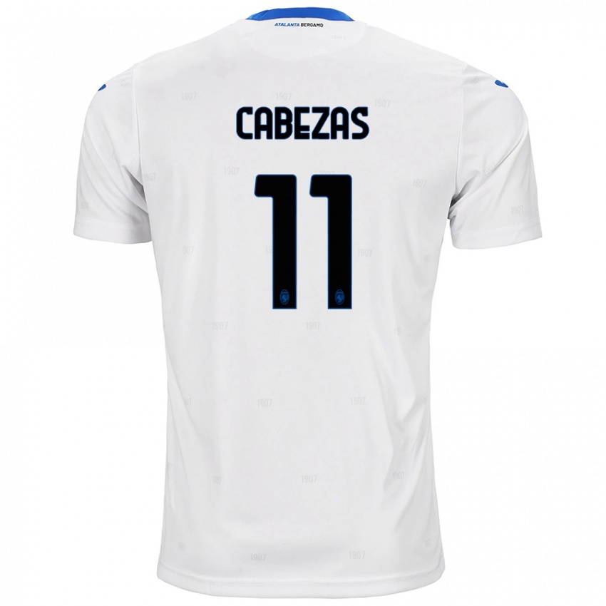 Niño Camiseta Bryan Cabezas #11 Blanco 2ª Equipación 2024/25 La Camisa Argentina