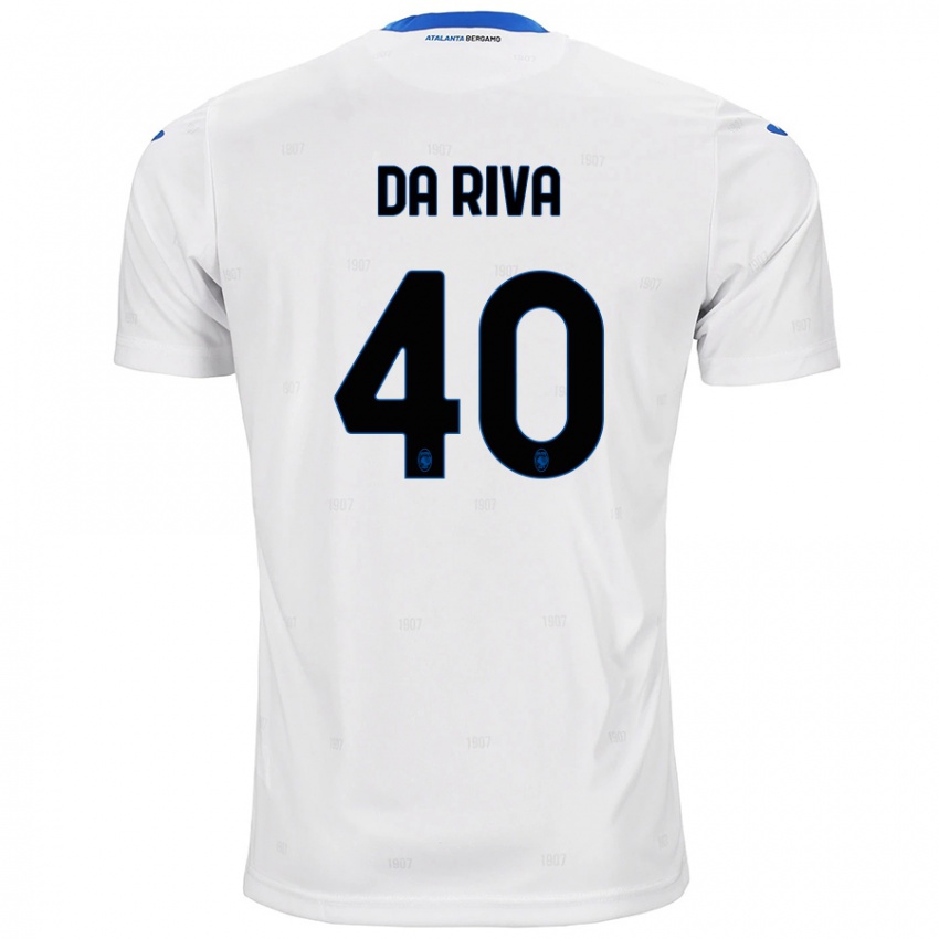 Niño Camiseta Jacopo Da Riva #40 Blanco 2ª Equipación 2024/25 La Camisa Argentina