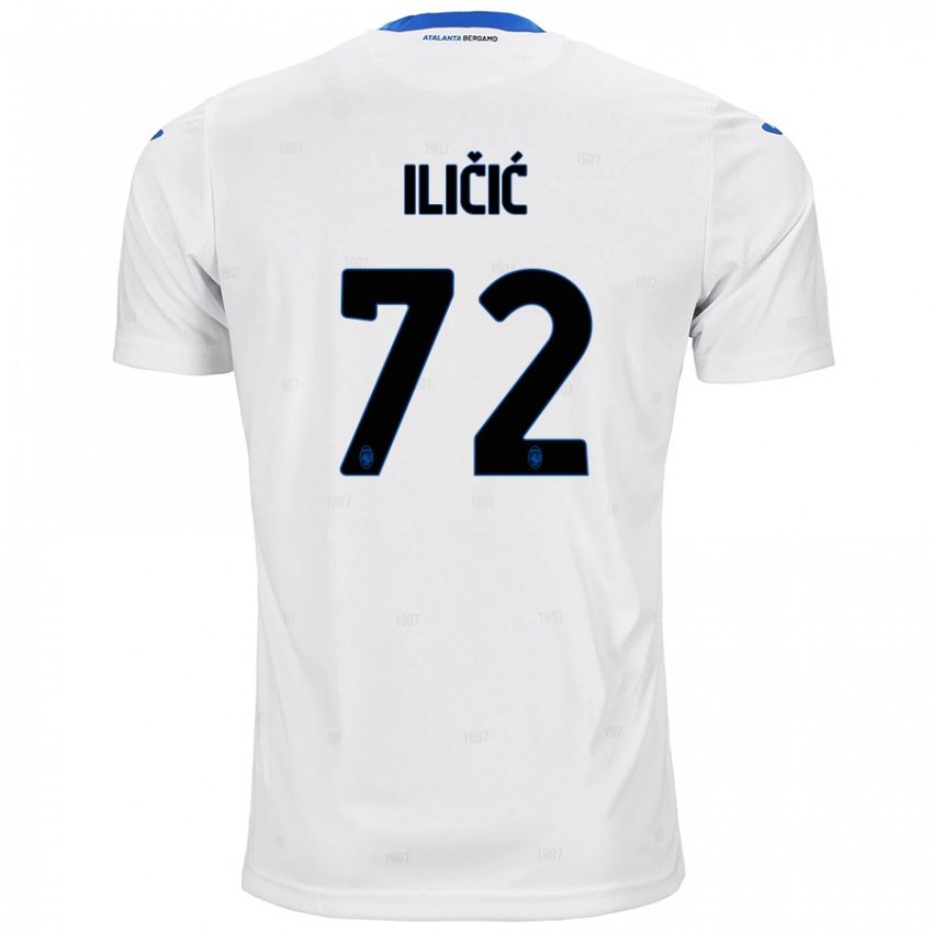 Niño Camiseta Josip Ilicic #72 Blanco 2ª Equipación 2024/25 La Camisa Argentina