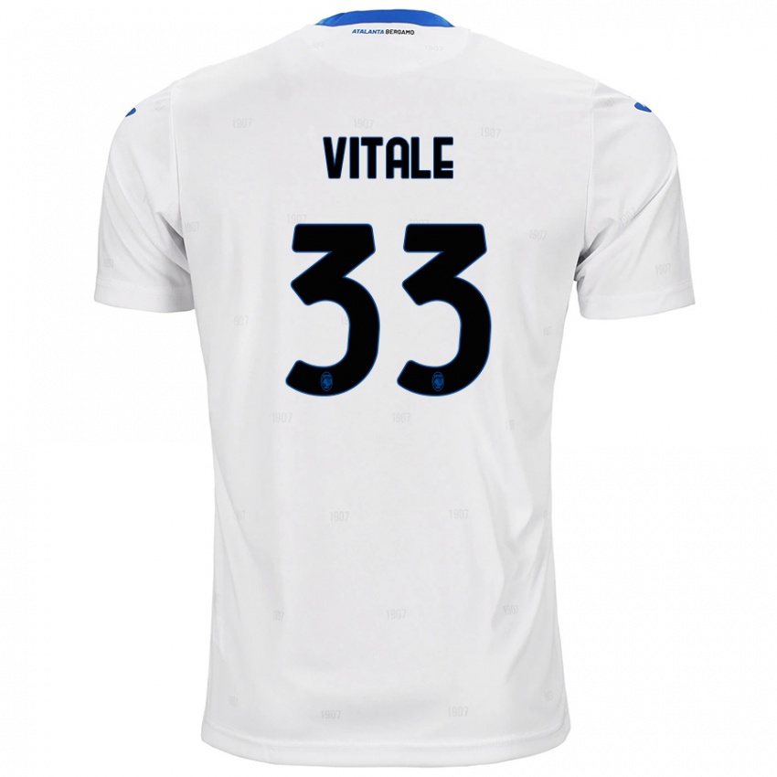 Niño Camiseta Francesca Vitale #33 Blanco 2ª Equipación 2024/25 La Camisa Argentina