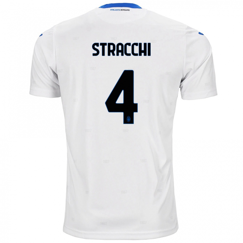 Niño Camiseta Daniela Stracchi #4 Blanco 2ª Equipación 2024/25 La Camisa Argentina