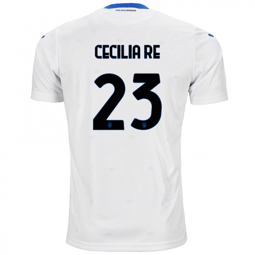 Niño Camiseta Cecilia Re #23 Blanco 2ª Equipación 2024/25 La Camisa Argentina