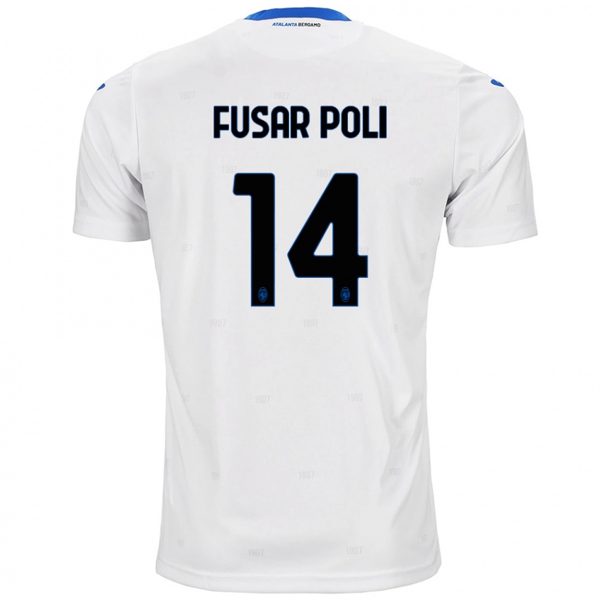 Niño Camiseta Giulia Fusar Poli #14 Blanco 2ª Equipación 2024/25 La Camisa Argentina