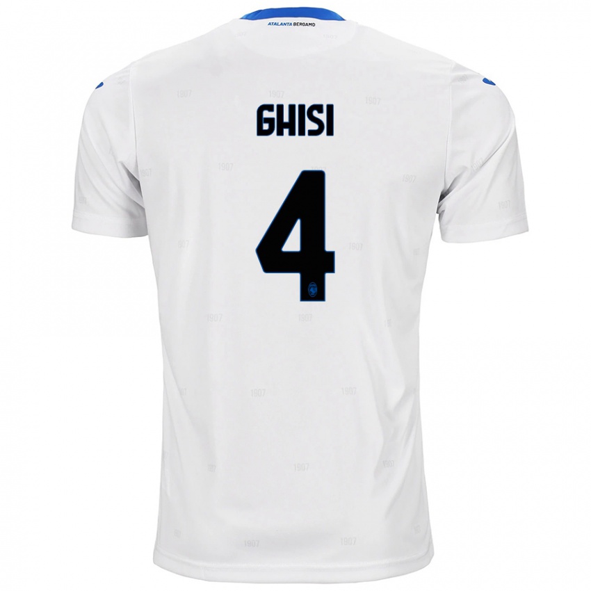 Niño Camiseta Laura Ghisi #4 Blanco 2ª Equipación 2024/25 La Camisa Argentina