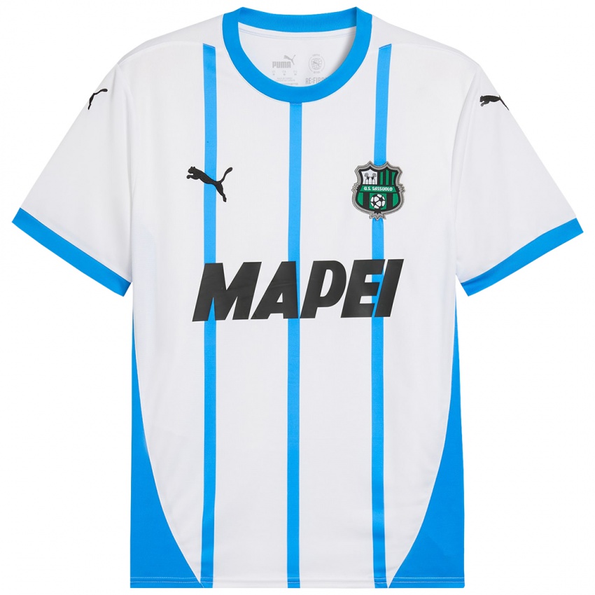 Niño Camiseta Alessandro Scacchetti #1 Blanco Azul 2ª Equipación 2024/25 La Camisa Argentina