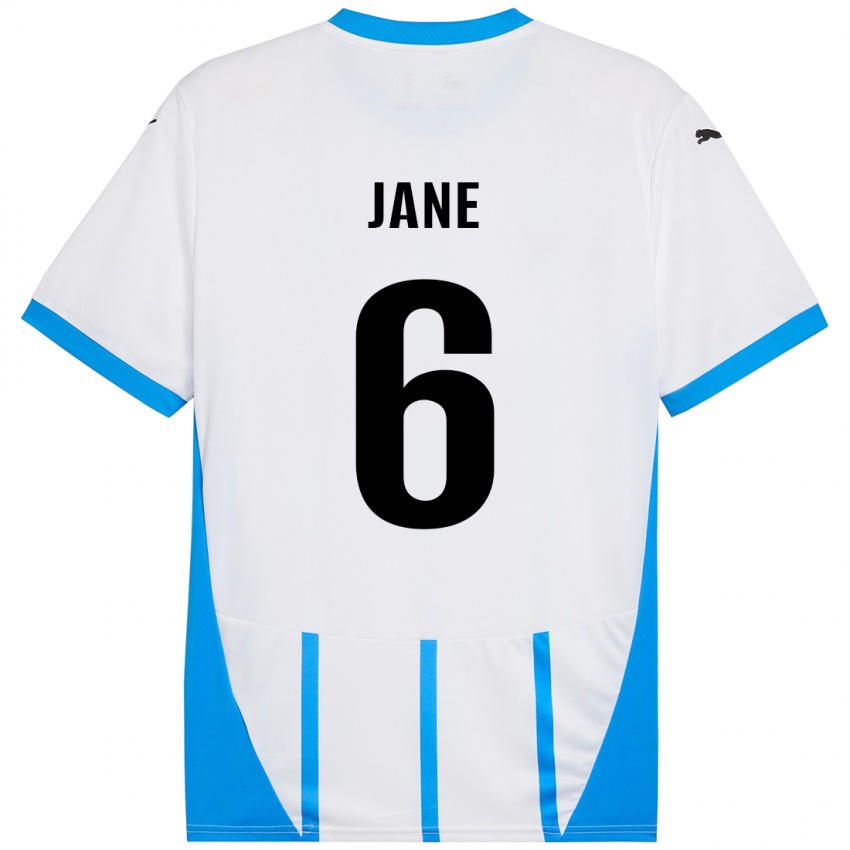 Niño Camiseta Refiloe Jane #6 Blanco Azul 2ª Equipación 2024/25 La Camisa Argentina