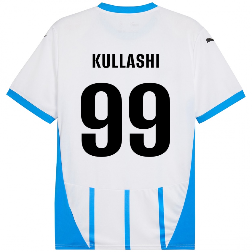 Niño Camiseta Loreta Kullashi #99 Blanco Azul 2ª Equipación 2024/25 La Camisa Argentina