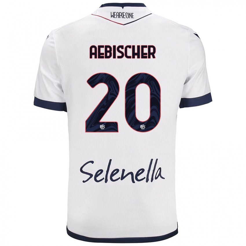 Niño Camiseta Michel Aebischer #20 Blanco Azul Real 2ª Equipación 2024/25 La Camisa Argentina