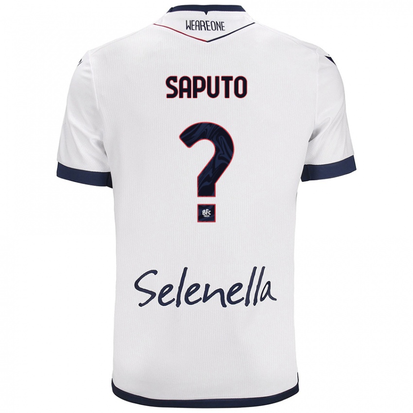 Niño Camiseta Jesse Saputo #0 Blanco Azul Real 2ª Equipación 2024/25 La Camisa Argentina