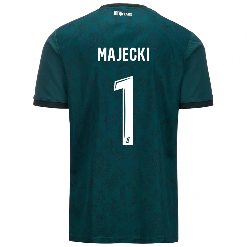 Niño Camiseta Radoslaw Majecki #1 Verde Oscuro 2ª Equipación 2024/25 La Camisa Argentina