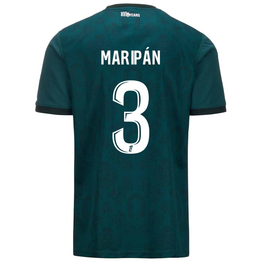 Niño Camiseta Guillermo Maripán #3 Verde Oscuro 2ª Equipación 2024/25 La Camisa Argentina