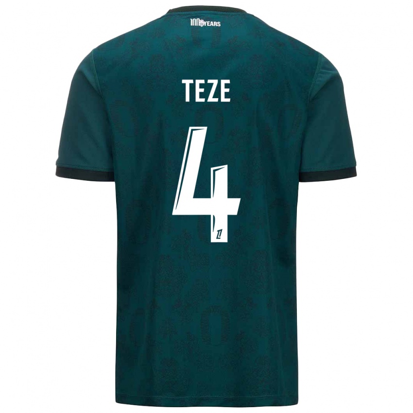 Niño Camiseta Teze #4 Verde Oscuro 2ª Equipación 2024/25 La Camisa Argentina