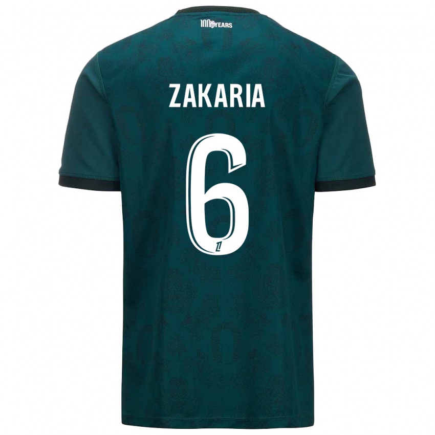 Niño Camiseta Denis Zakaria #6 Verde Oscuro 2ª Equipación 2024/25 La Camisa Argentina