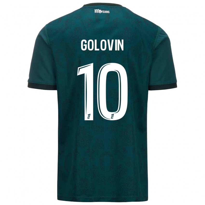 Niño Camiseta Aleksandr Golovin #10 Verde Oscuro 2ª Equipación 2024/25 La Camisa Argentina