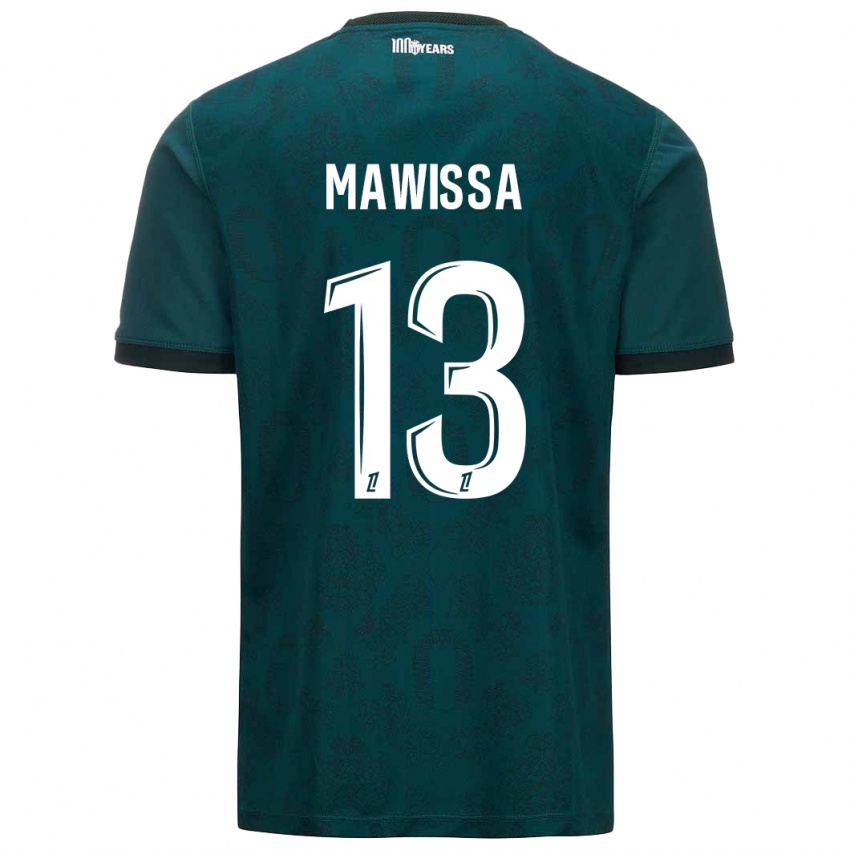 Niño Camiseta Christian Mawissa Elebi #13 Verde Oscuro 2ª Equipación 2024/25 La Camisa Argentina