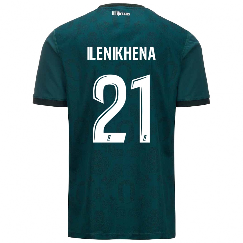 Niño Camiseta George Ilenikhena #21 Verde Oscuro 2ª Equipación 2024/25 La Camisa Argentina