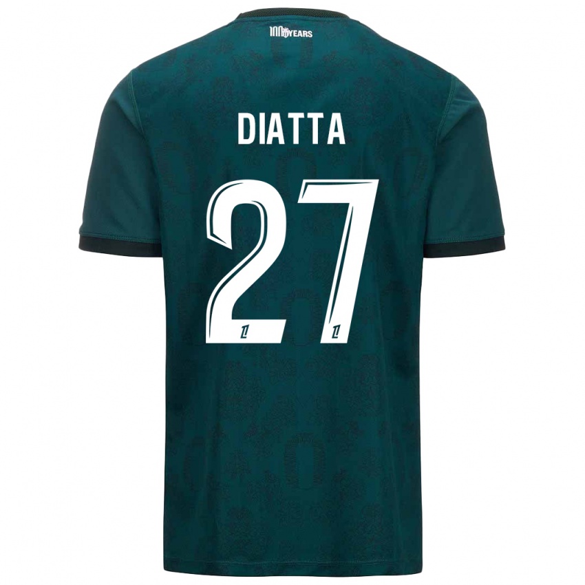 Niño Camiseta Krépin Diatta #27 Verde Oscuro 2ª Equipación 2024/25 La Camisa Argentina