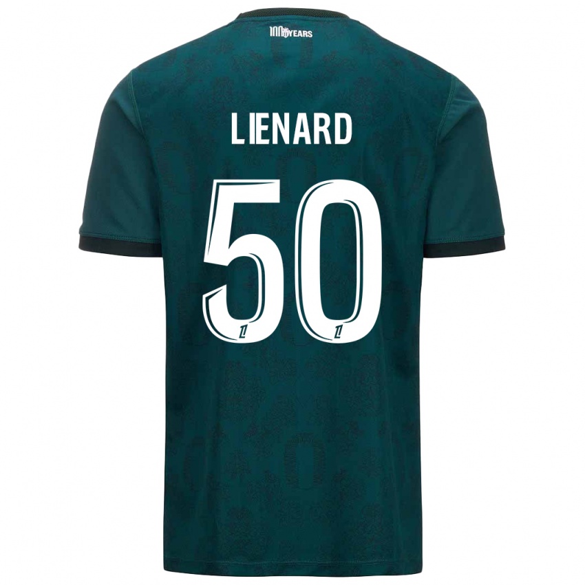 Niño Camiseta Yann Lienard #50 Verde Oscuro 2ª Equipación 2024/25 La Camisa Argentina