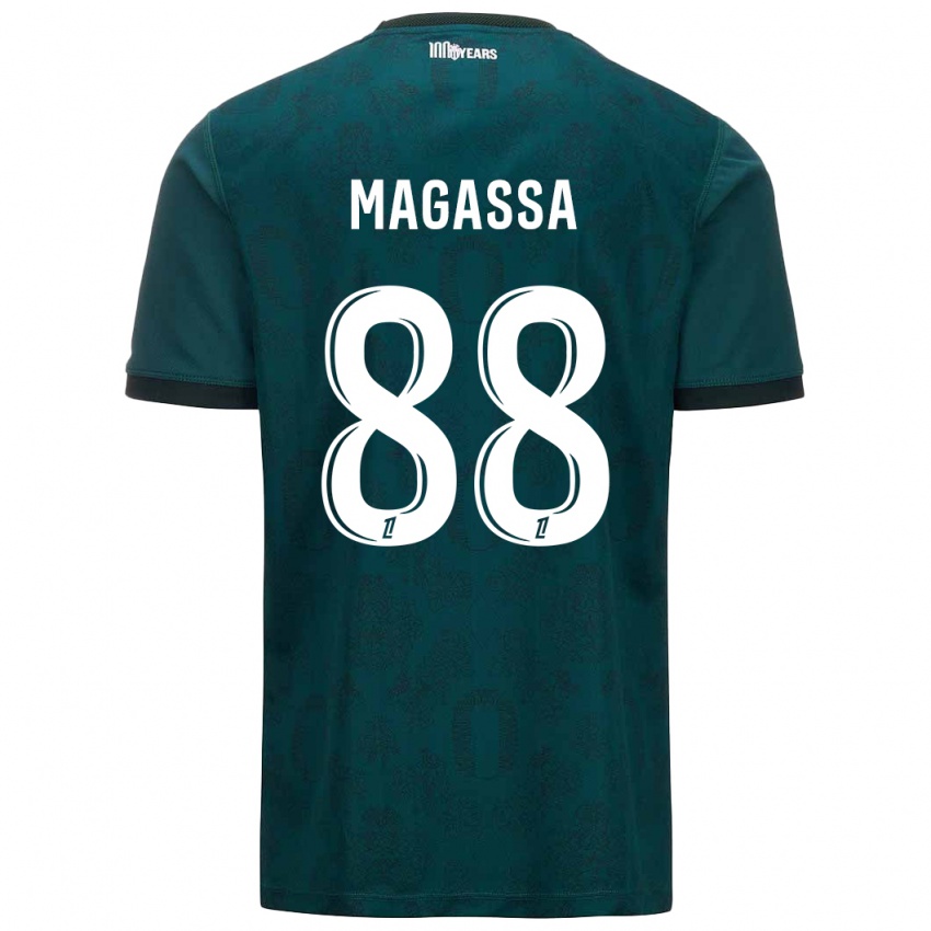 Niño Camiseta Soungoutou Magassa #88 Verde Oscuro 2ª Equipación 2024/25 La Camisa Argentina