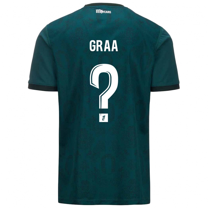 Niño Camiseta Mohamed Graa #0 Verde Oscuro 2ª Equipación 2024/25 La Camisa Argentina