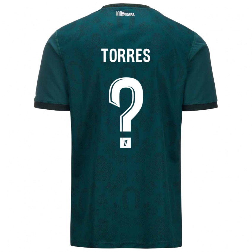 Niño Camiseta Jean Torres #0 Verde Oscuro 2ª Equipación 2024/25 La Camisa Argentina