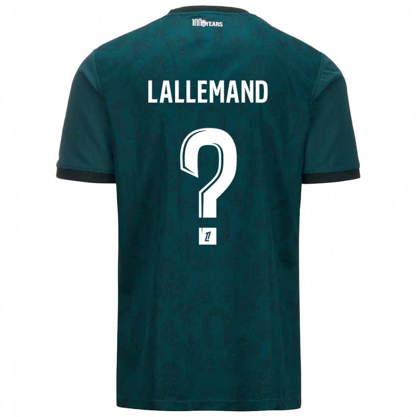 Niño Camiseta Nassim Lallemand #0 Verde Oscuro 2ª Equipación 2024/25 La Camisa Argentina