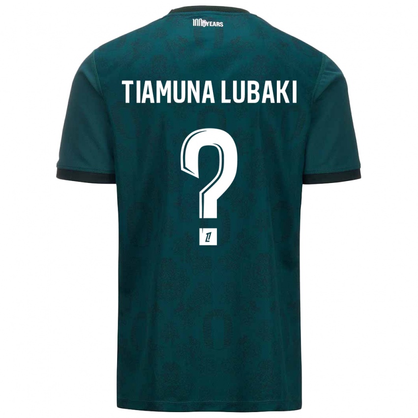 Niño Camiseta Loïc Tiamuna Lubaki #0 Verde Oscuro 2ª Equipación 2024/25 La Camisa Argentina