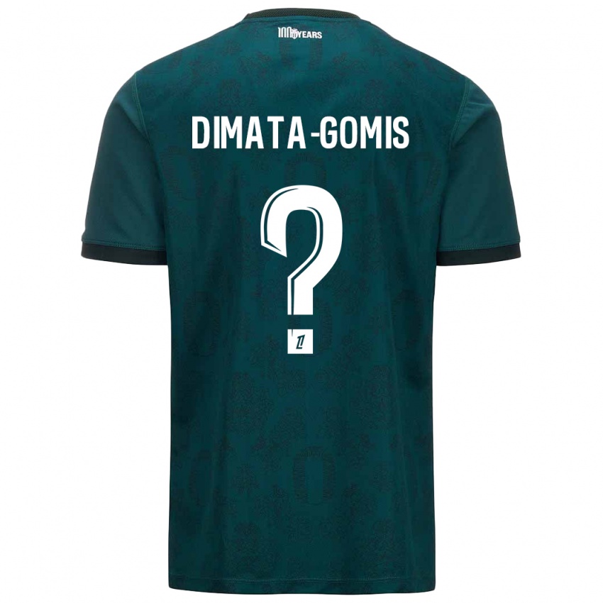 Niño Camiseta Kamron Dimata-Gomis #0 Verde Oscuro 2ª Equipación 2024/25 La Camisa Argentina