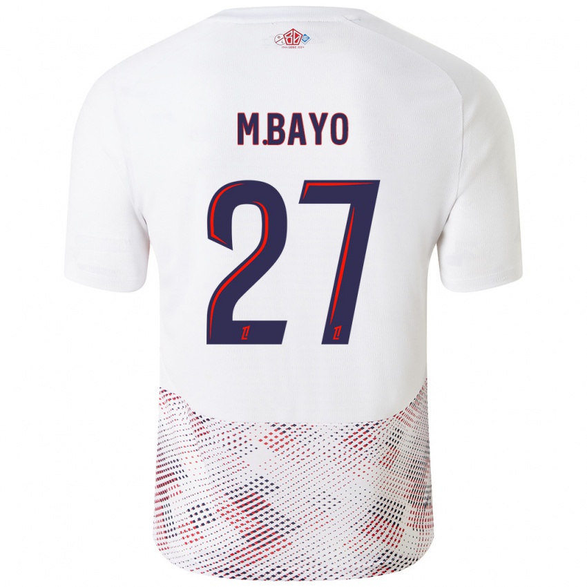 Niño Camiseta Mohamed Bayo #27 Blanco Azul Real 2ª Equipación 2024/25 La Camisa Argentina