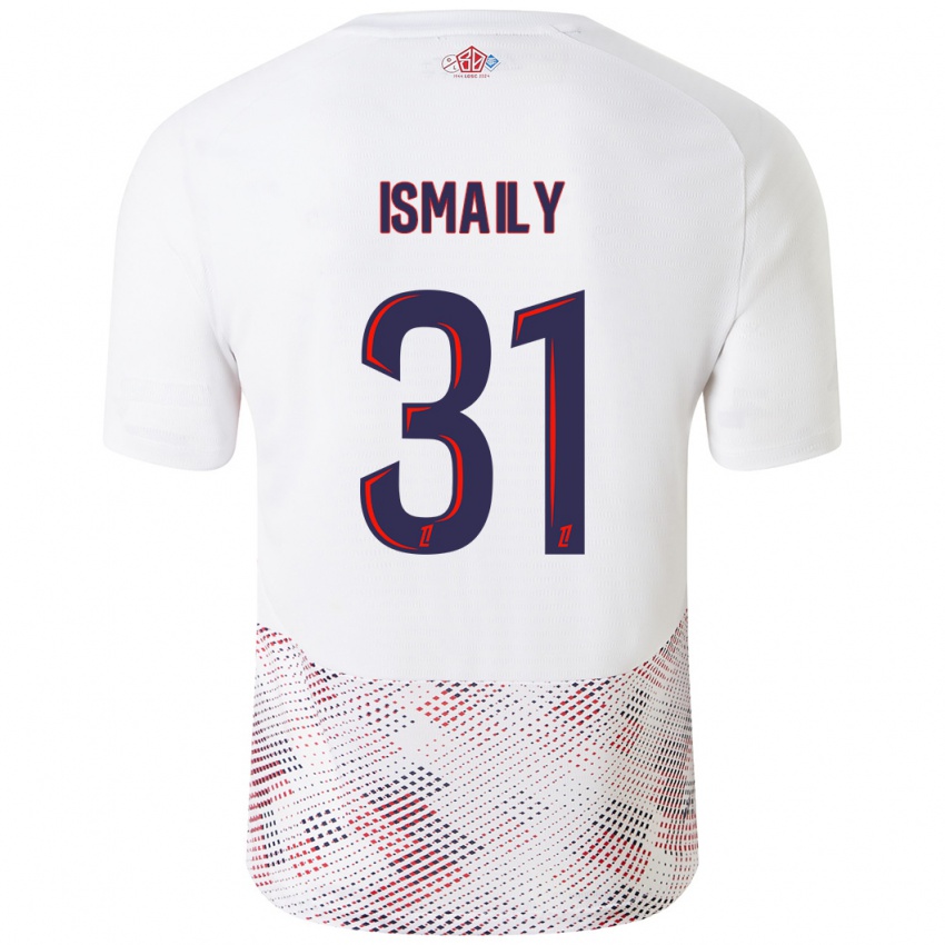 Niño Camiseta Ismaily #31 Blanco Azul Real 2ª Equipación 2024/25 La Camisa Argentina