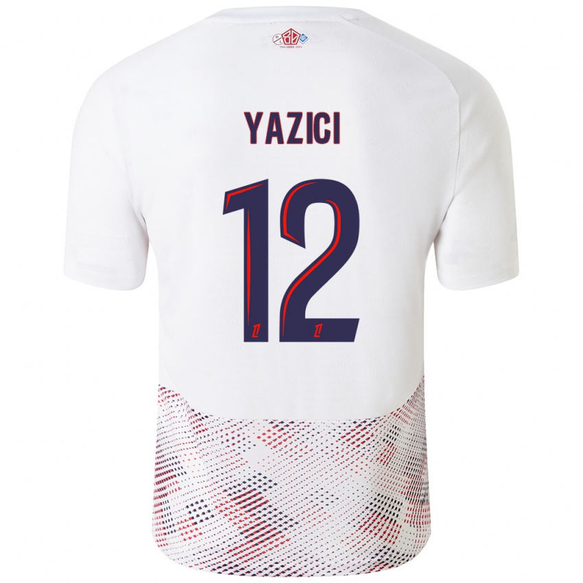 Niño Camiseta Yusuf Yazici #12 Blanco Azul Real 2ª Equipación 2024/25 La Camisa Argentina