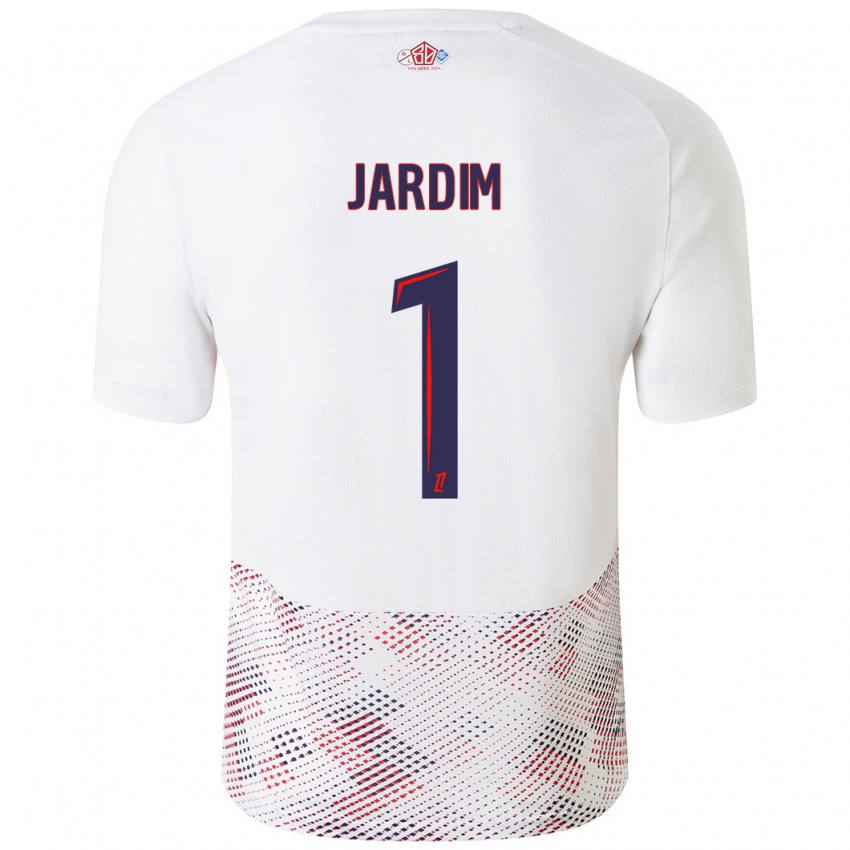 Niño Camiseta Leo Jardim #1 Blanco Azul Real 2ª Equipación 2024/25 La Camisa Argentina