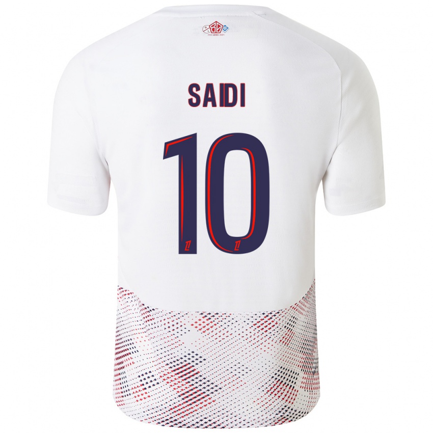 Niño Camiseta Rachel Saidi #10 Blanco Azul Real 2ª Equipación 2024/25 La Camisa Argentina