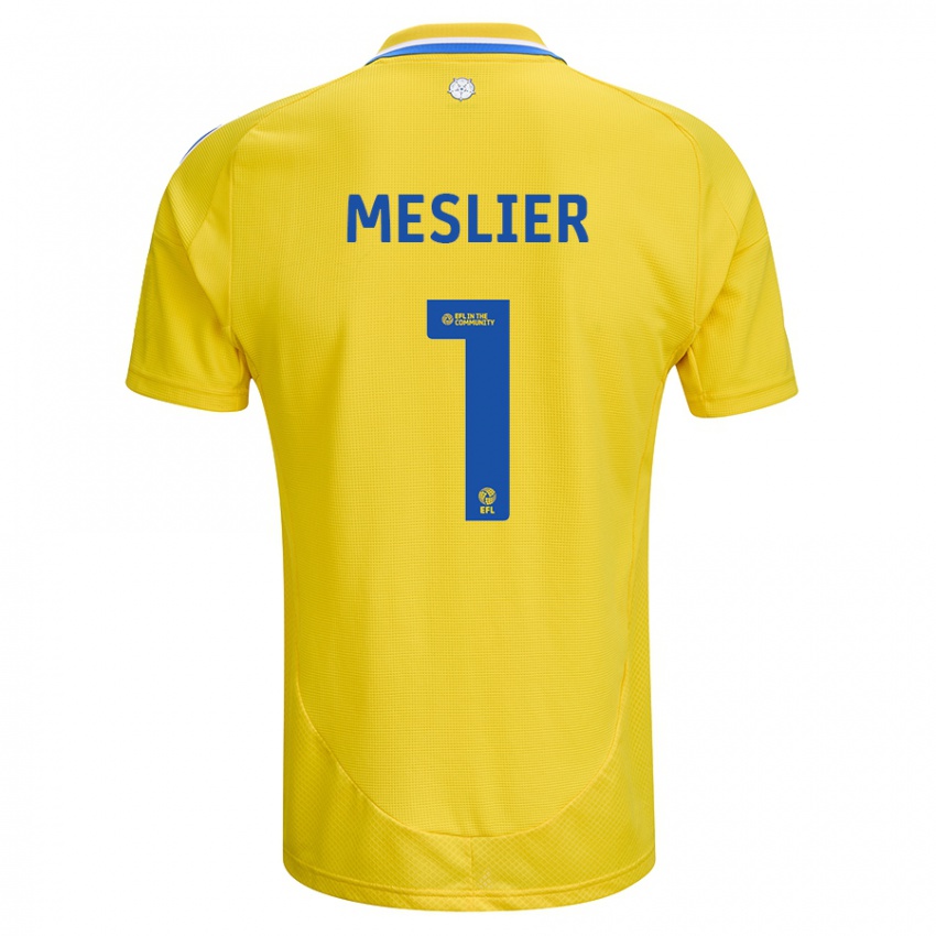 Niño Camiseta Illan Meslier #1 Amarillo Azul 2ª Equipación 2024/25 La Camisa Argentina