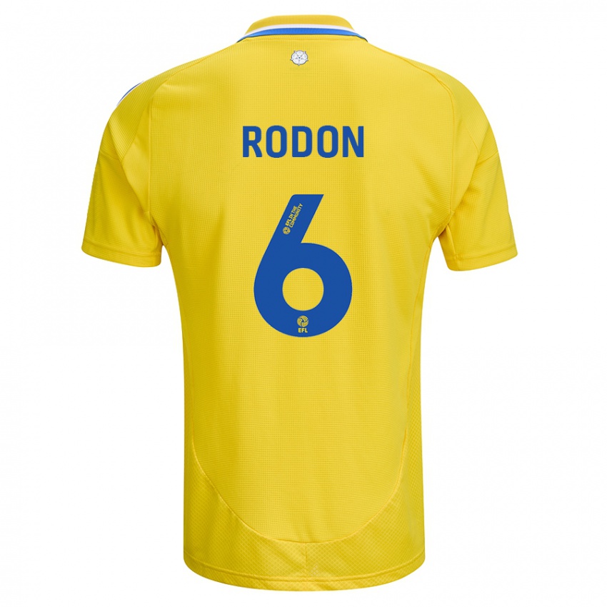 Niño Camiseta Joe Rodon #6 Amarillo Azul 2ª Equipación 2024/25 La Camisa Argentina