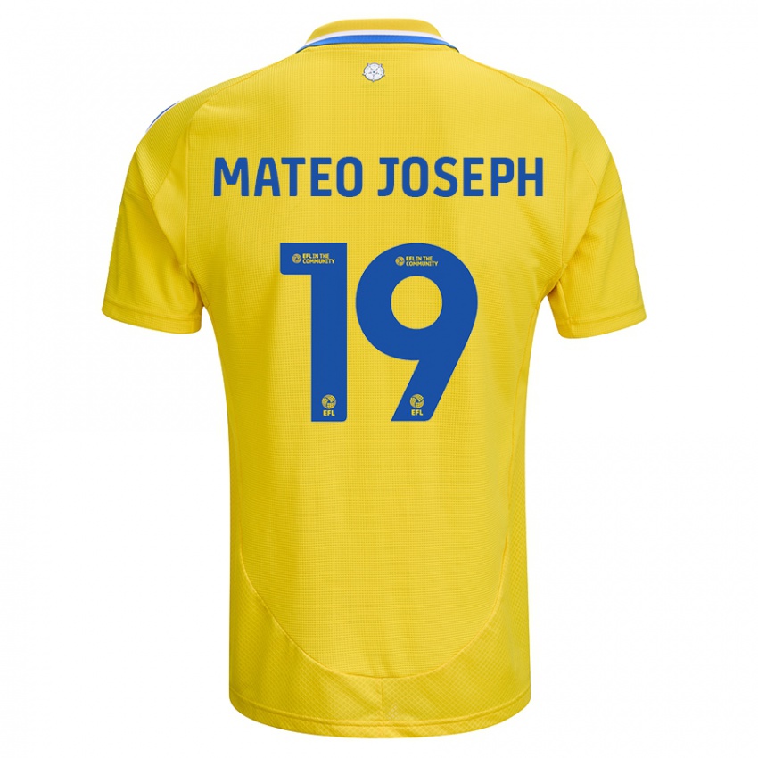 Niño Camiseta Mateo Joseph #19 Amarillo Azul 2ª Equipación 2024/25 La Camisa Argentina