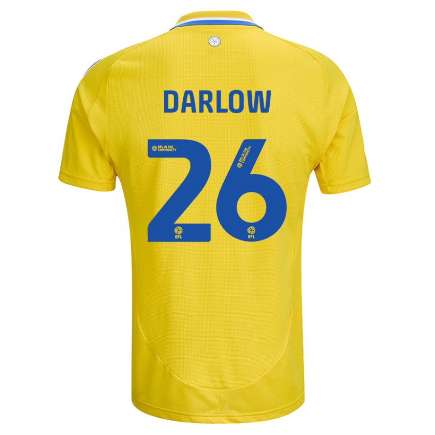 Niño Camiseta Karl Darlow #26 Amarillo Azul 2ª Equipación 2024/25 La Camisa Argentina