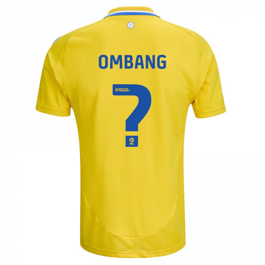 Niño Camiseta Darryl Ombang #0 Amarillo Azul 2ª Equipación 2024/25 La Camisa Argentina