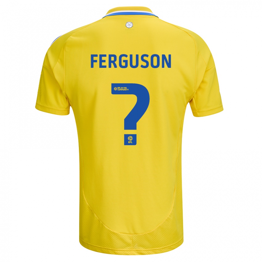 Niño Camiseta Connor Ferguson #0 Amarillo Azul 2ª Equipación 2024/25 La Camisa Argentina