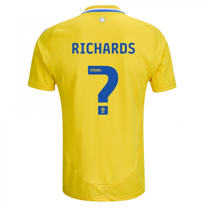 Niño Camiseta Joe Richards #0 Amarillo Azul 2ª Equipación 2024/25 La Camisa Argentina