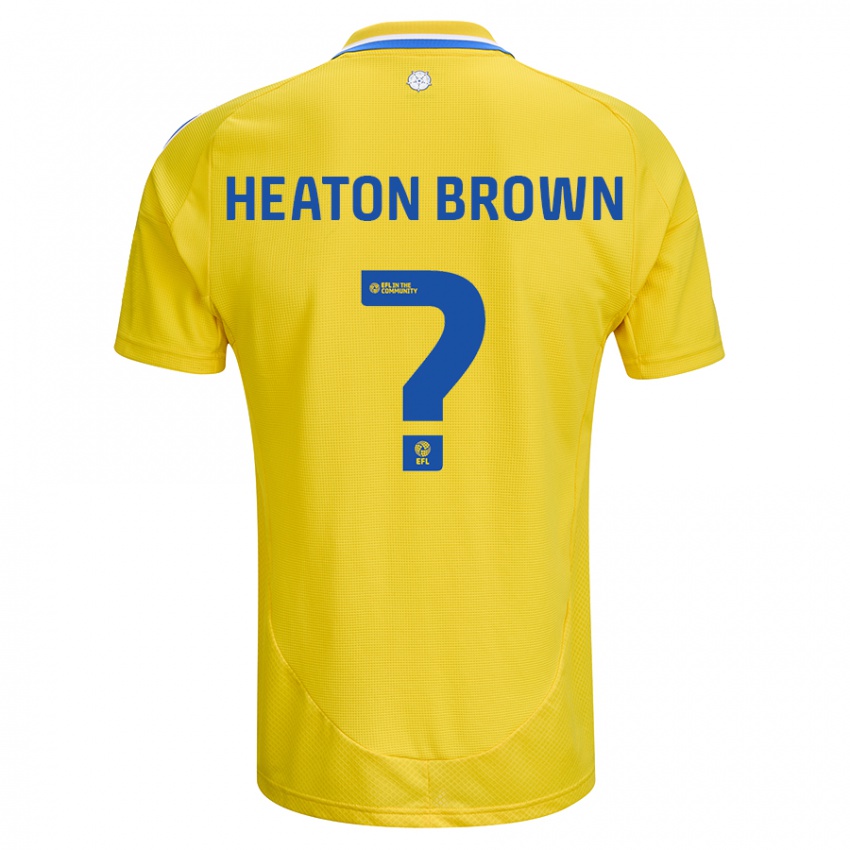 Niño Camiseta Heaton Brown #0 Amarillo Azul 2ª Equipación 2024/25 La Camisa Argentina